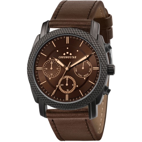CHRONOSTAR Force Brown Leather Strap R3751301001